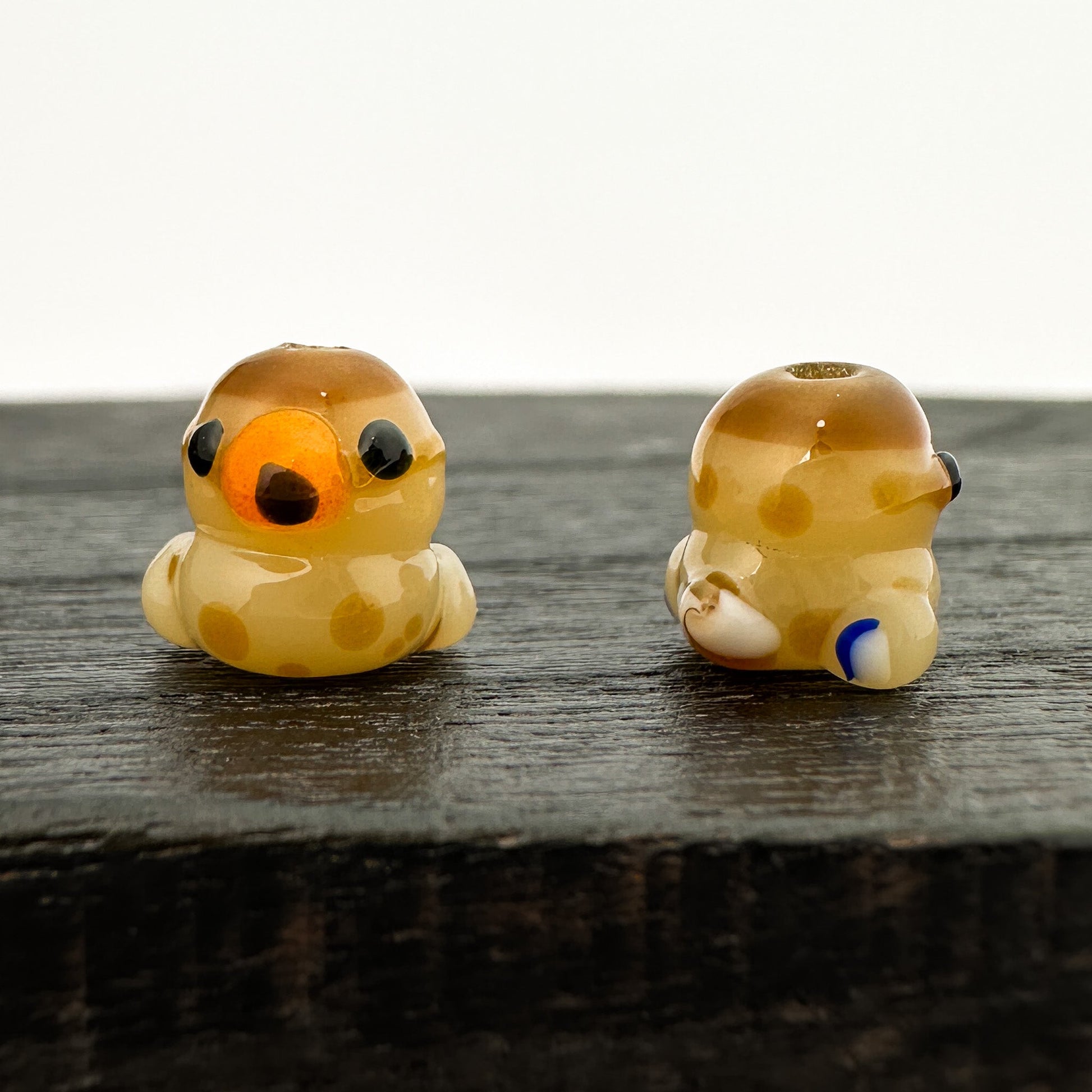 Chibi Handmade Glass Beads - Mallard Female (LB288)-The Bead Gallery Honolulu