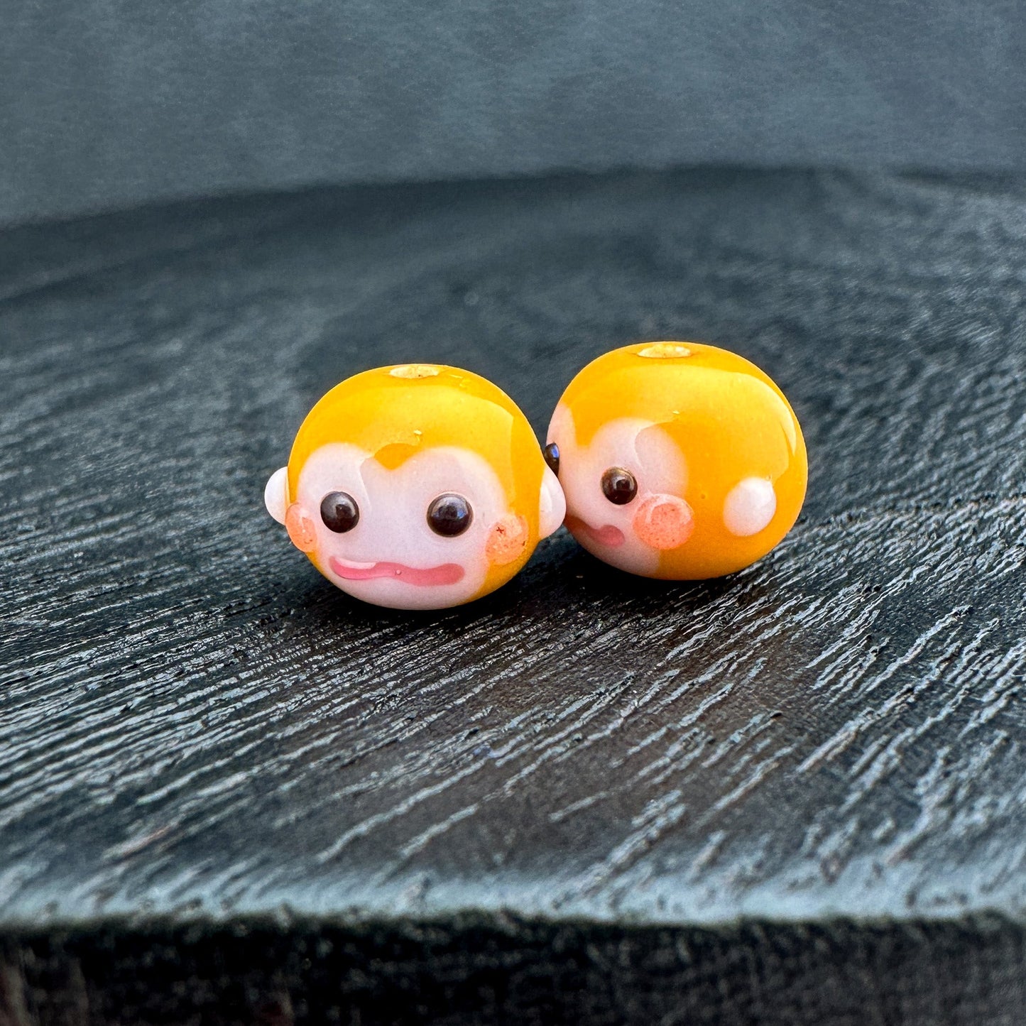 Chibi Handmade Glass Beads - Monkey (LB194)-The Bead Gallery Honolulu