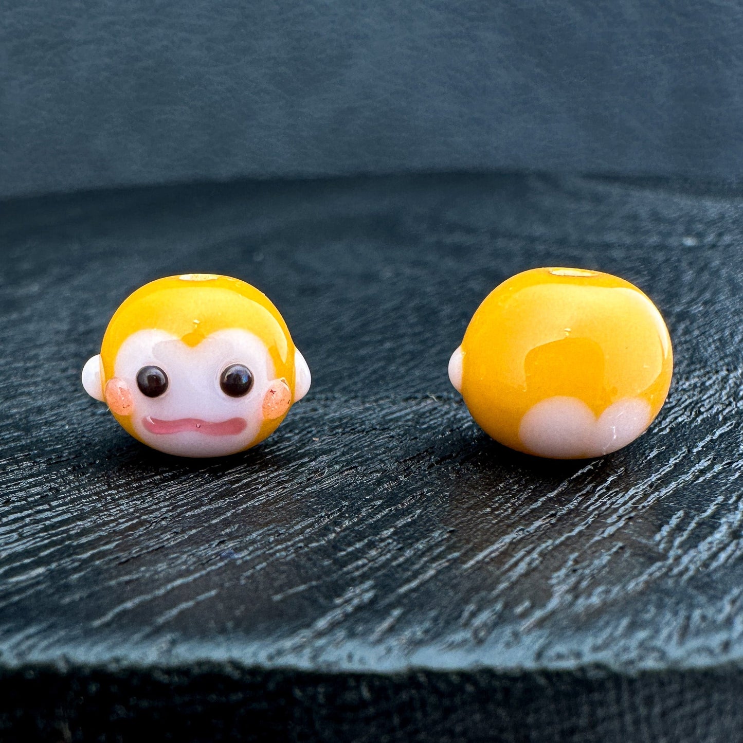 Chibi Handmade Glass Beads - Monkey (LB194)-The Bead Gallery Honolulu