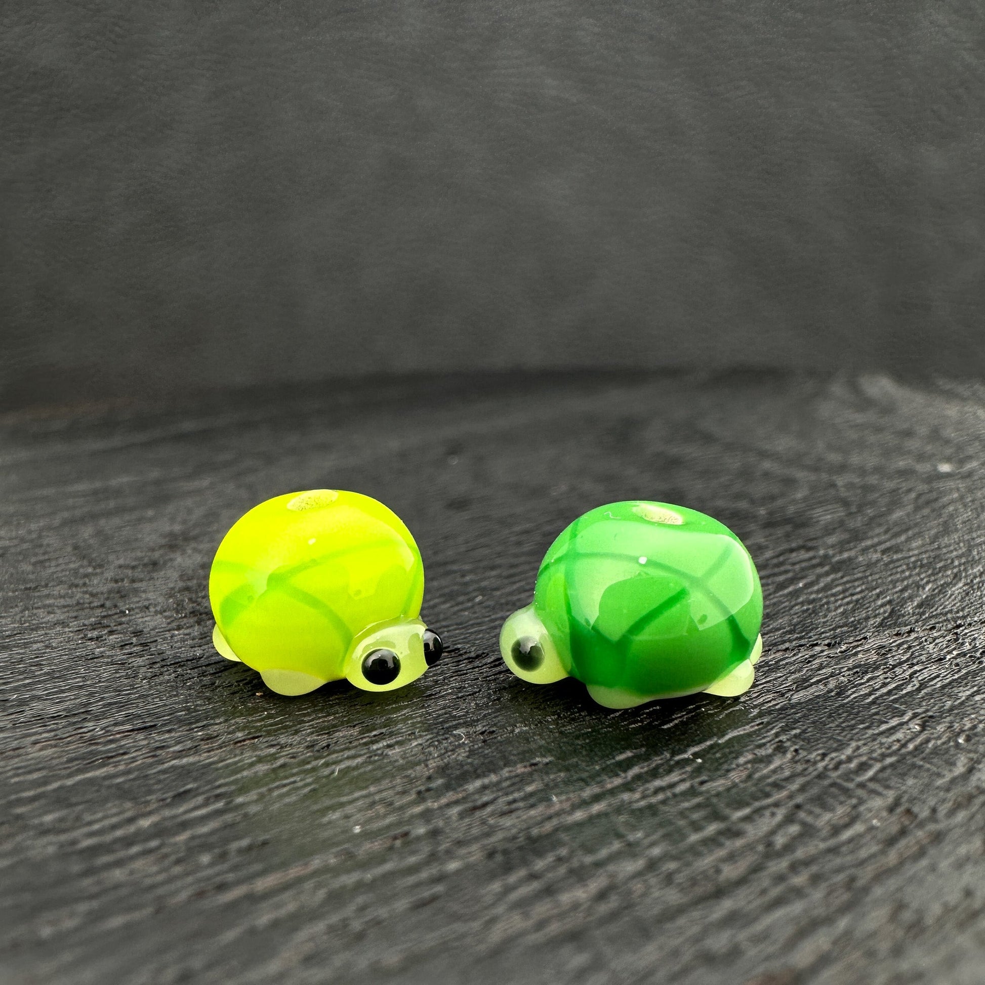 Chibi Handmade Glass Beads - Turtle (3 Colors) (LB179)-The Bead Gallery Honolulu