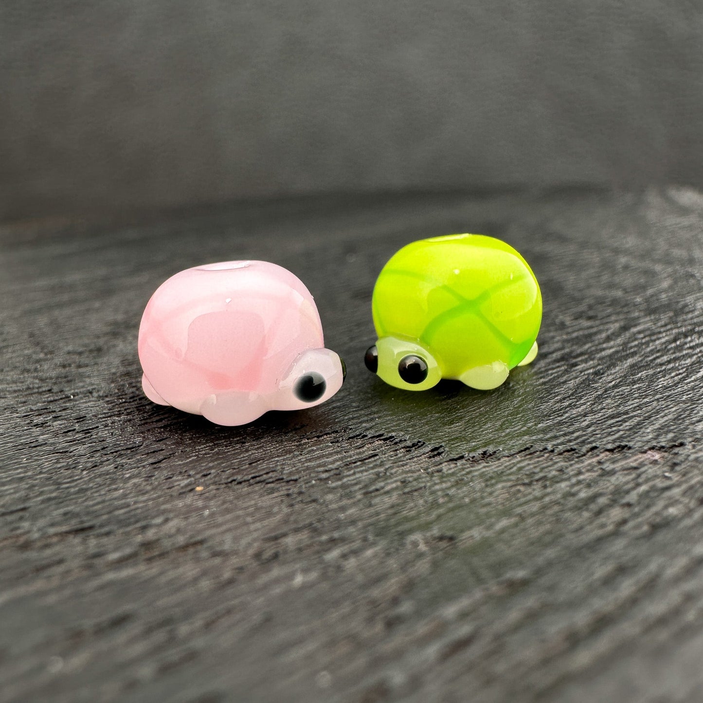 Chibi Handmade Glass Beads - Turtle (3 Colors) (LB179)-The Bead Gallery Honolulu