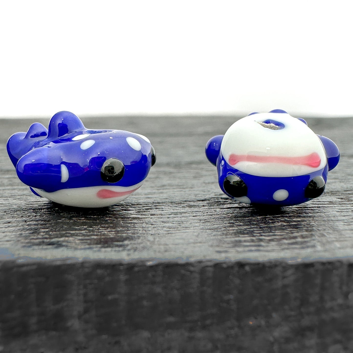 Chibi Handmade Glass Beads - Whale Shark (LB289)-The Bead Gallery Honolulu