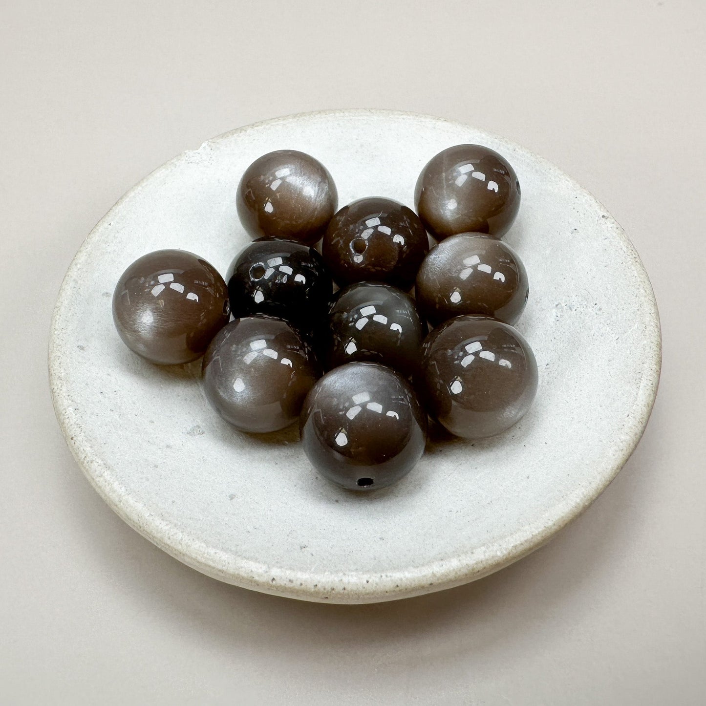 Chocolate Moonstone 12mm Smooth Round Bead - 1 pc. (P3110)-The Bead Gallery Honolulu
