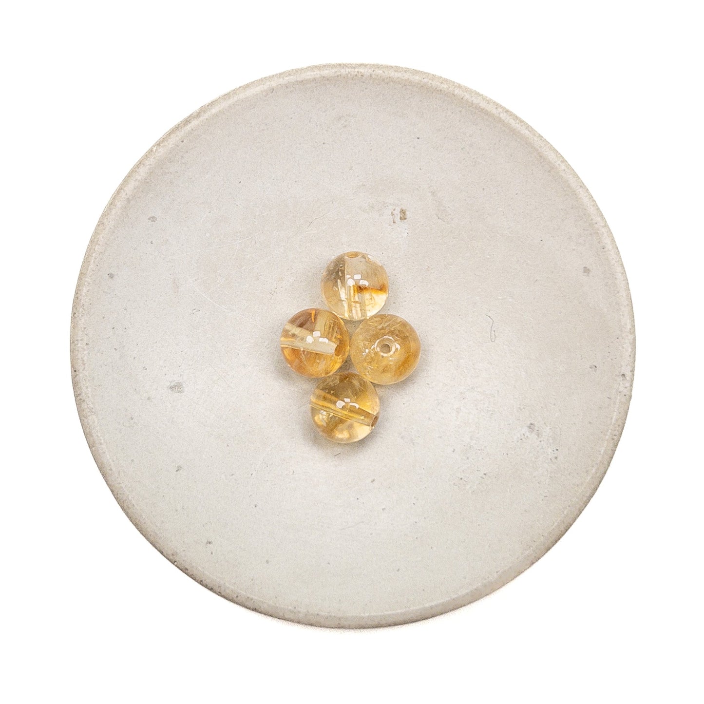 Citrine 8mm Round Bead - 1 pc. (P1604 )-The Bead Gallery Honolulu