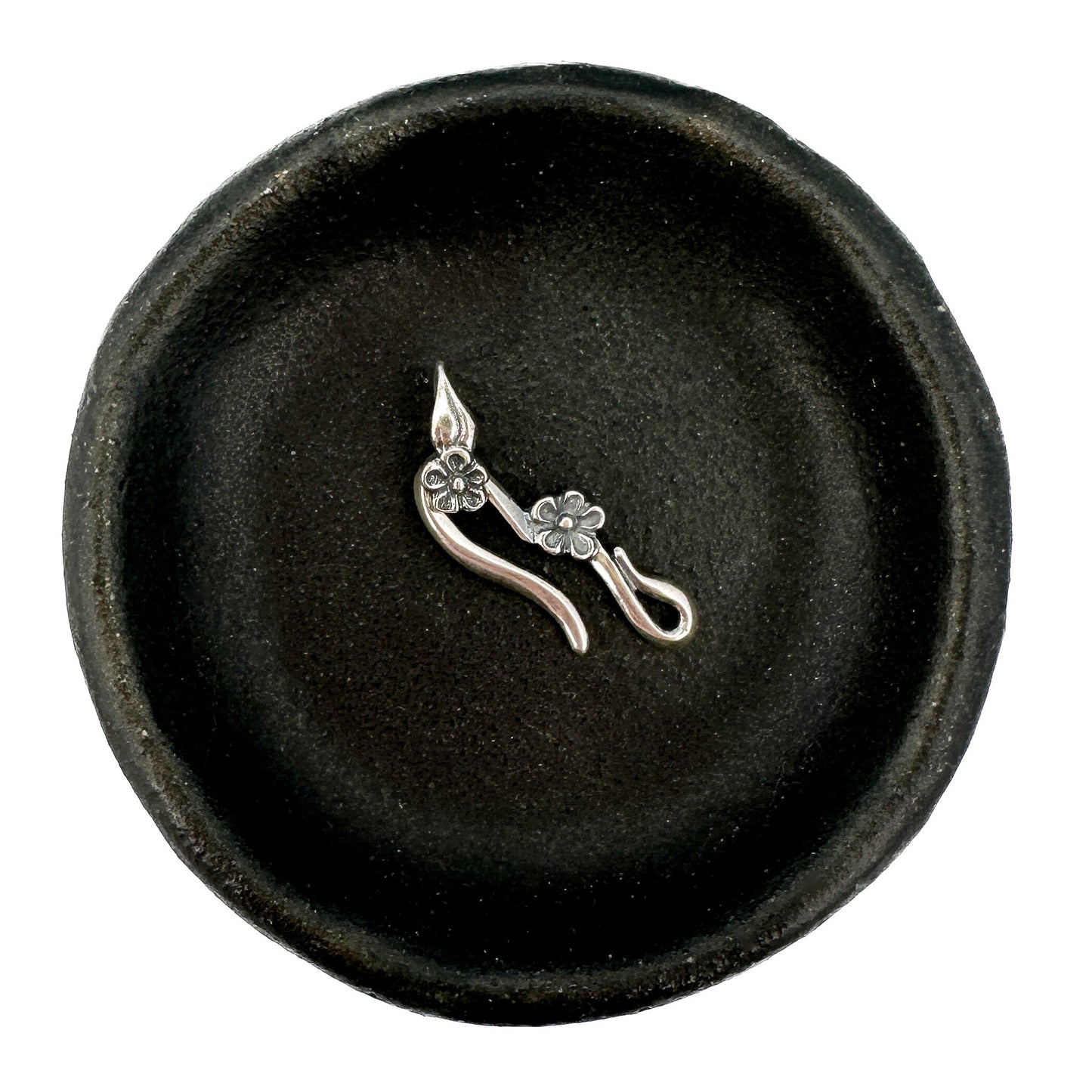 Daisy Hook and Eye (Sterling Silver) - 1 set (S1-31)-The Bead Gallery Honolulu