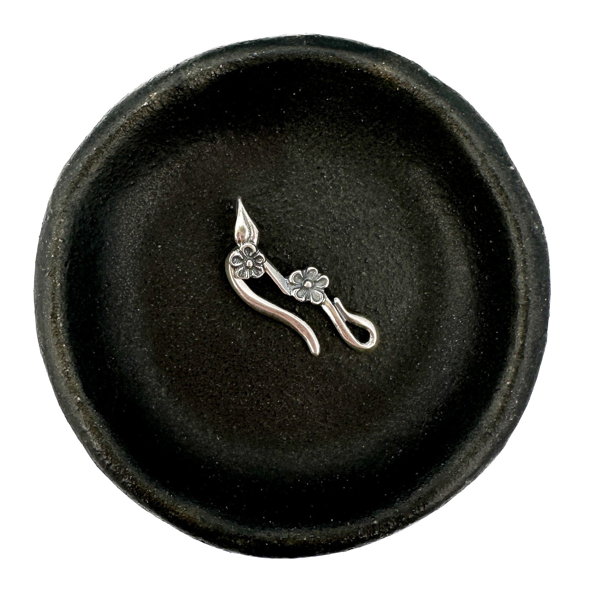 Daisy Hook and Eye (Sterling Silver) - 1 set (S1-31)-The Bead Gallery Honolulu