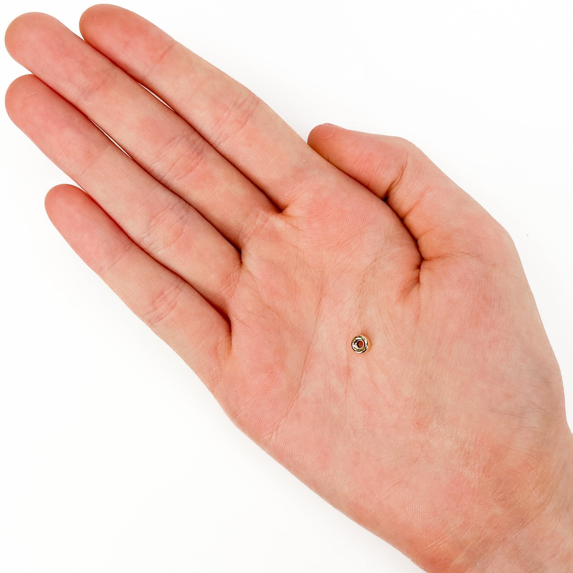 Donut Rondelle 5mm Spacer Bead (Gold Filled) - 1 pc. (M1908)-The Bead Gallery Honolulu