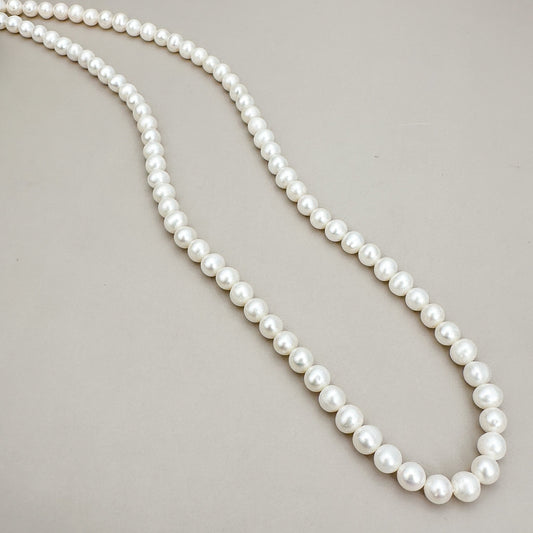 Freshwater Pearl 6.5-7mm White Potato - 16" Strand (GEM1651)-The Bead Gallery Honolulu