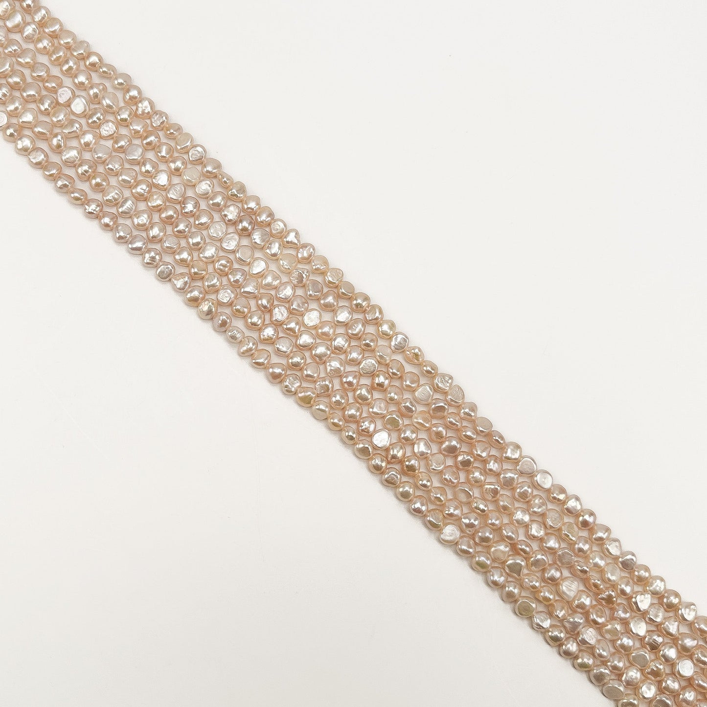 Freshwater Pearl 6-6.5mm Peach Nugget Bead - 8" Strand (GEM2271)-The Bead Gallery Honolulu