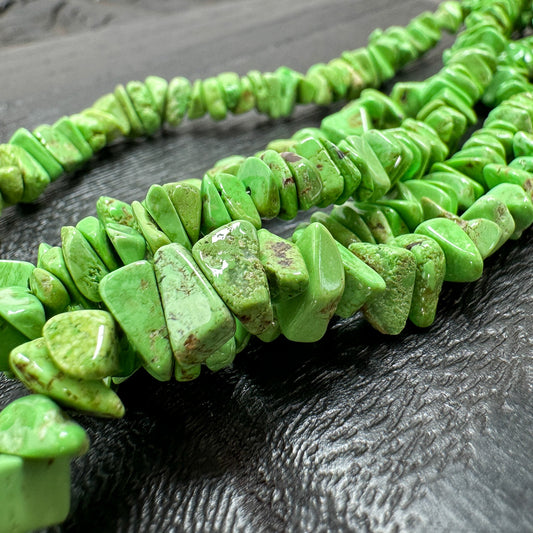 Gaspeite 4-5mm Chip Bead - 7.75" Strand (GEM75)-The Bead Gallery Honolulu