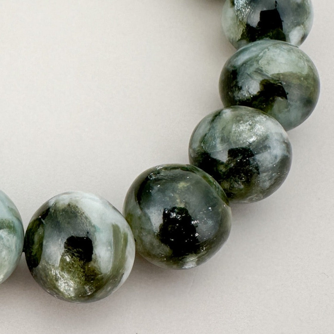 Green Lepidolite 12.5mm Smooth Round Bead - 1 pc. (P3137)-The Bead Gallery Honolulu