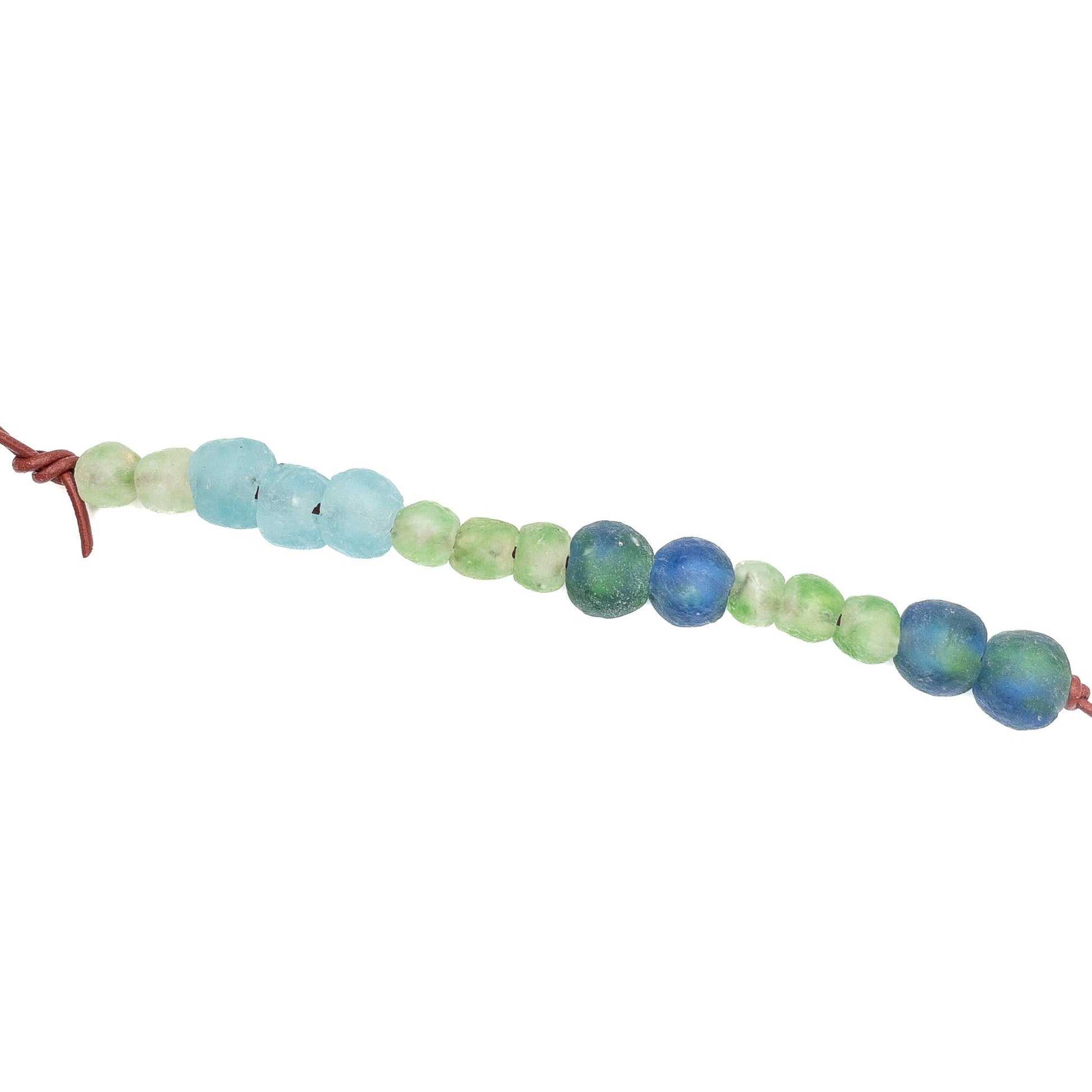 Hanauma Bay Rustic African Recycled Glass Bead Mix - 15 pcs.