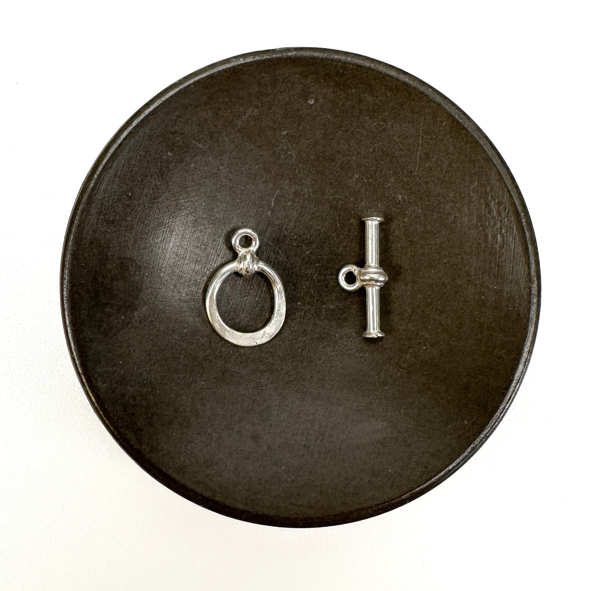 Hand Hammered Toggle (Sterling Silver) - 1 set-The Bead Gallery Honolulu