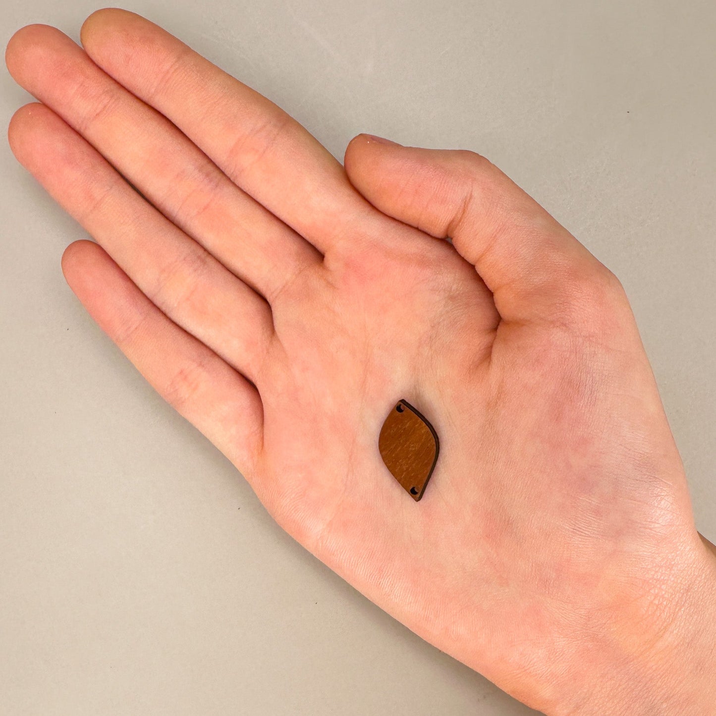 Koa Flame Link Charm - 1 pc. (P3209)-The Bead Gallery Honolulu