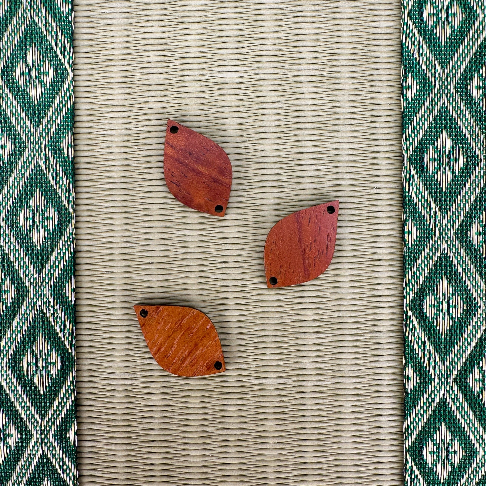 Koa Flame Link Charm - 1 pc. (P3209)-The Bead Gallery Honolulu