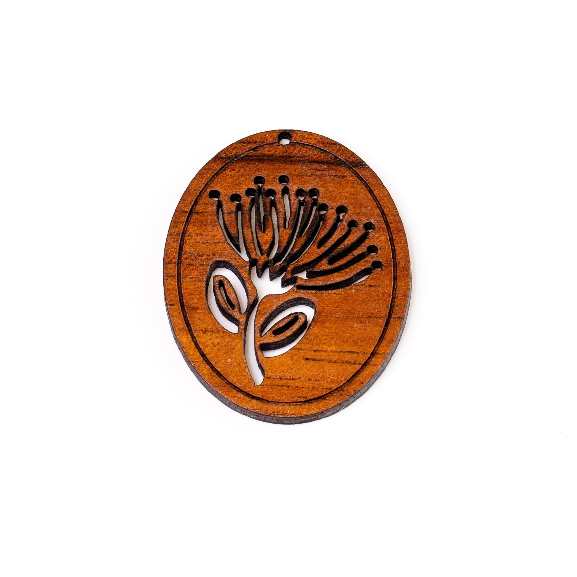 Lehua Blossom Koa Charm - 1 pc.