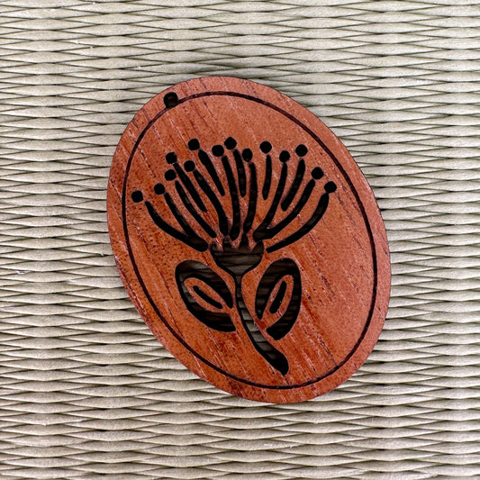 Koa Lehua Blossom Charm - 1 pc. *NEW SMALLER SIZE! (P3211)-The Bead Gallery Honolulu