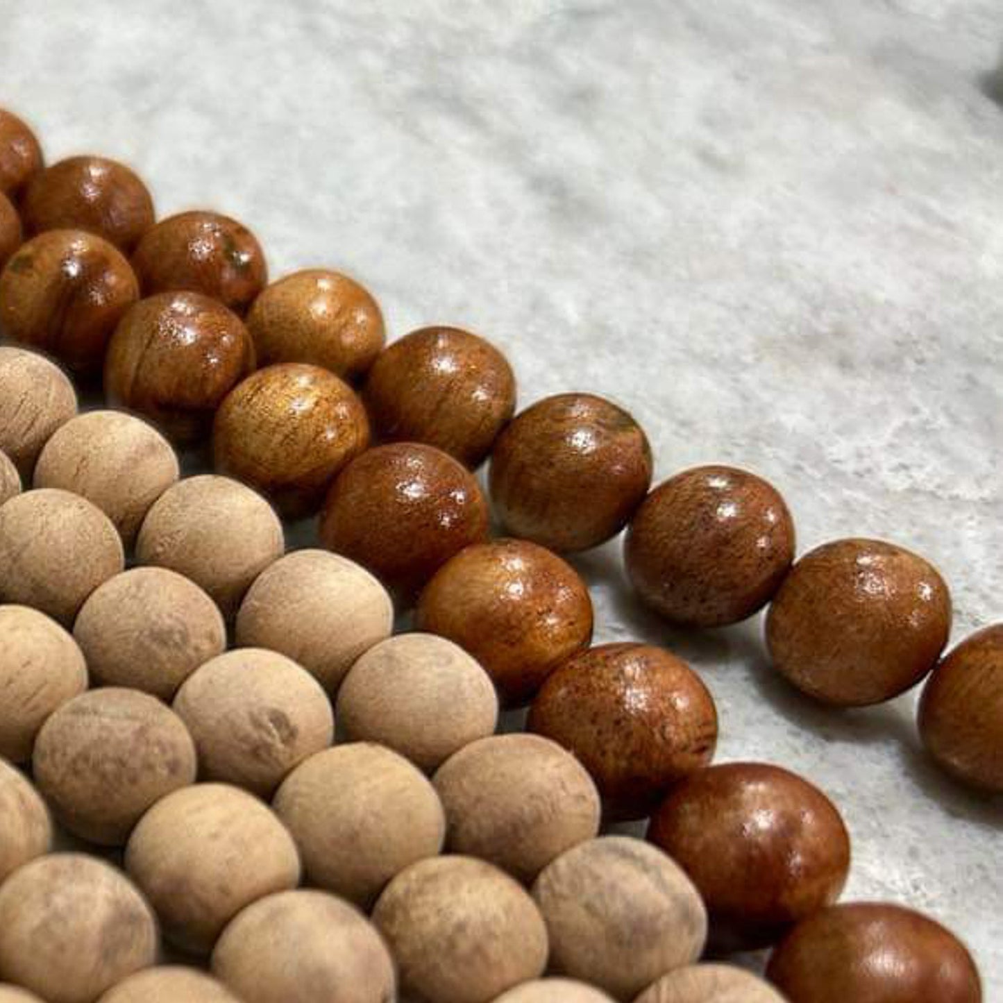 Koa Wood Natural Matte Smooth Round Bead (3 Size Options) - 1 pc. (P3120)-The Bead Gallery Honolulu