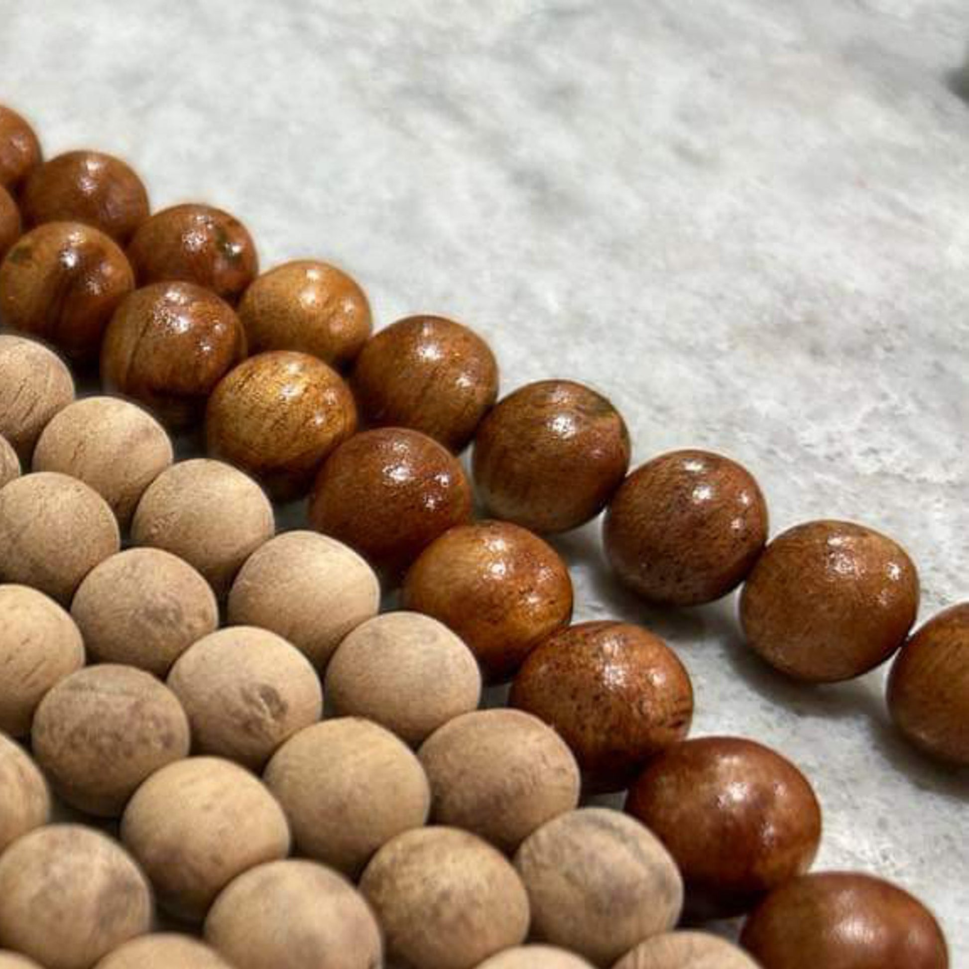 Koa Wood Natural Matte Smooth Round Bead (3 Size Options) - 1 pc. (P3120)-The Bead Gallery Honolulu