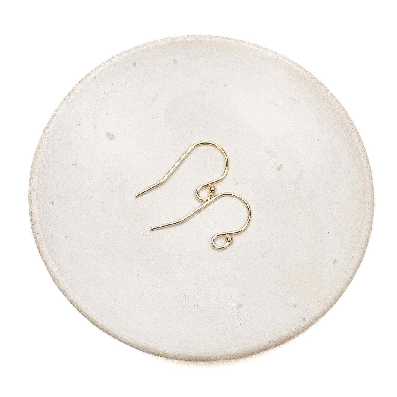 Lightweight Droplet Earwire (3 Metal Options Available) - 1 pair