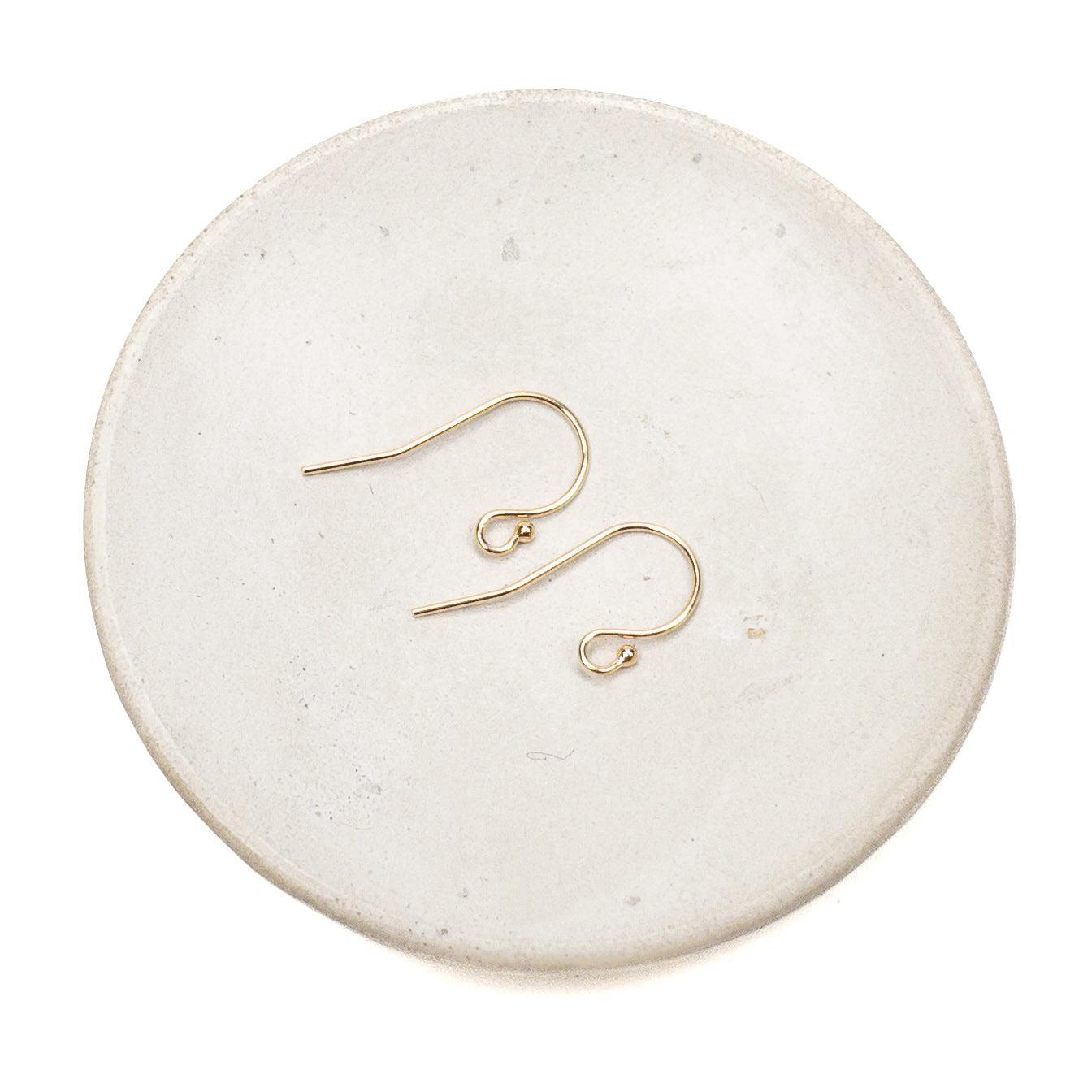 Lightweight Droplet Earwire (3 Metal Options Available) - 1 pair