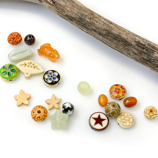 Luck and Good Fortune Necklace Bead Mix - 20 pcs. (KT324)-The Bead Gallery Honolulu