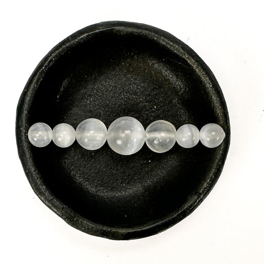 Magical Selenite Round Mix - 7 pcs. (MIX034)-The Bead Gallery Honolulu
