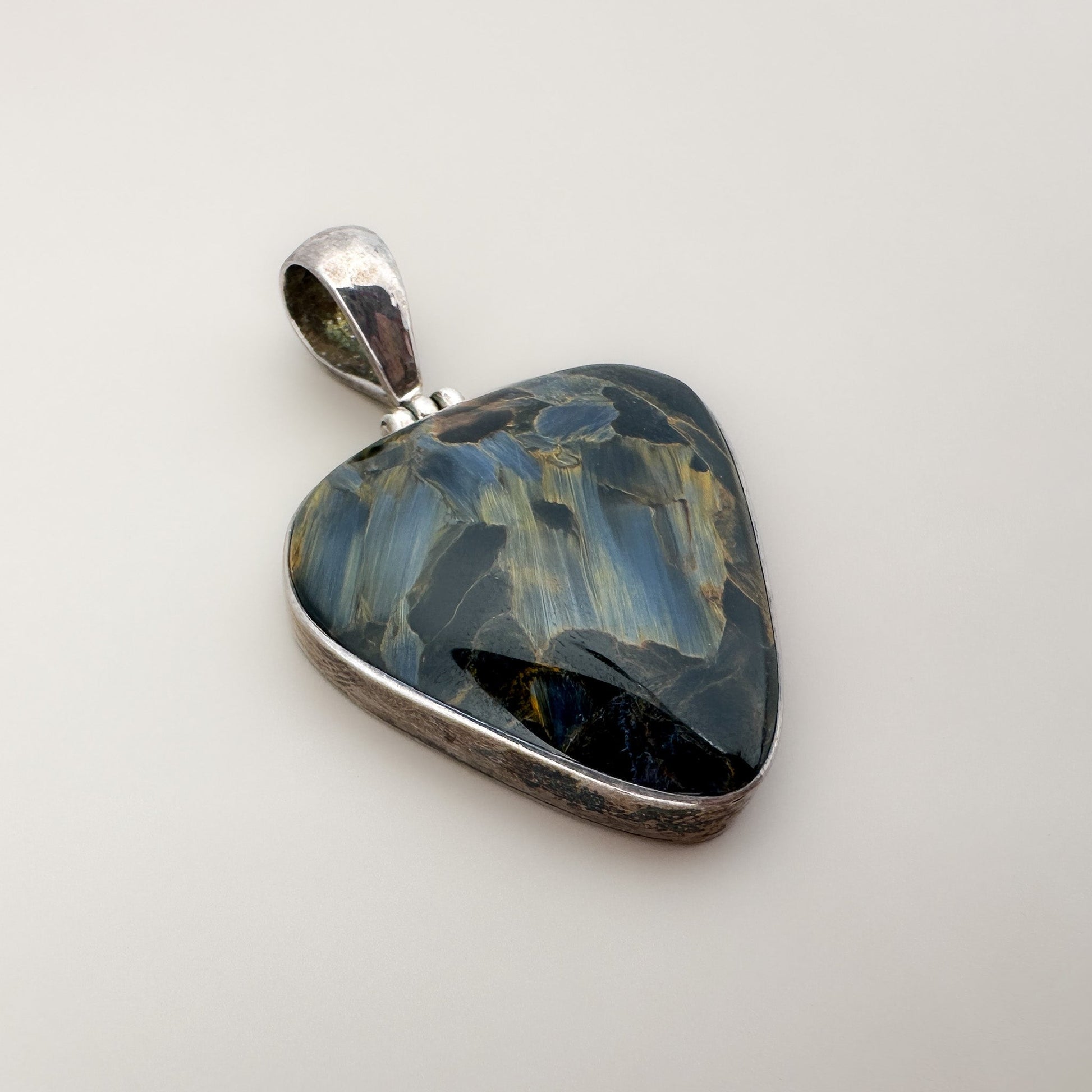 Pietersite Pendant (Sterling Silver) - 1 pc. (P2919)-The Bead Gallery Honolulu