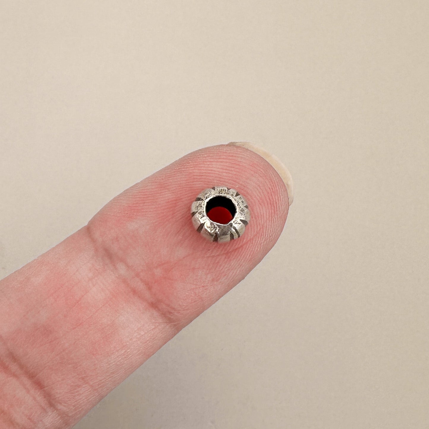 Pod 6.5mm Thai Silver Bead - 1 pc. (M1082)-The Bead Gallery Honolulu