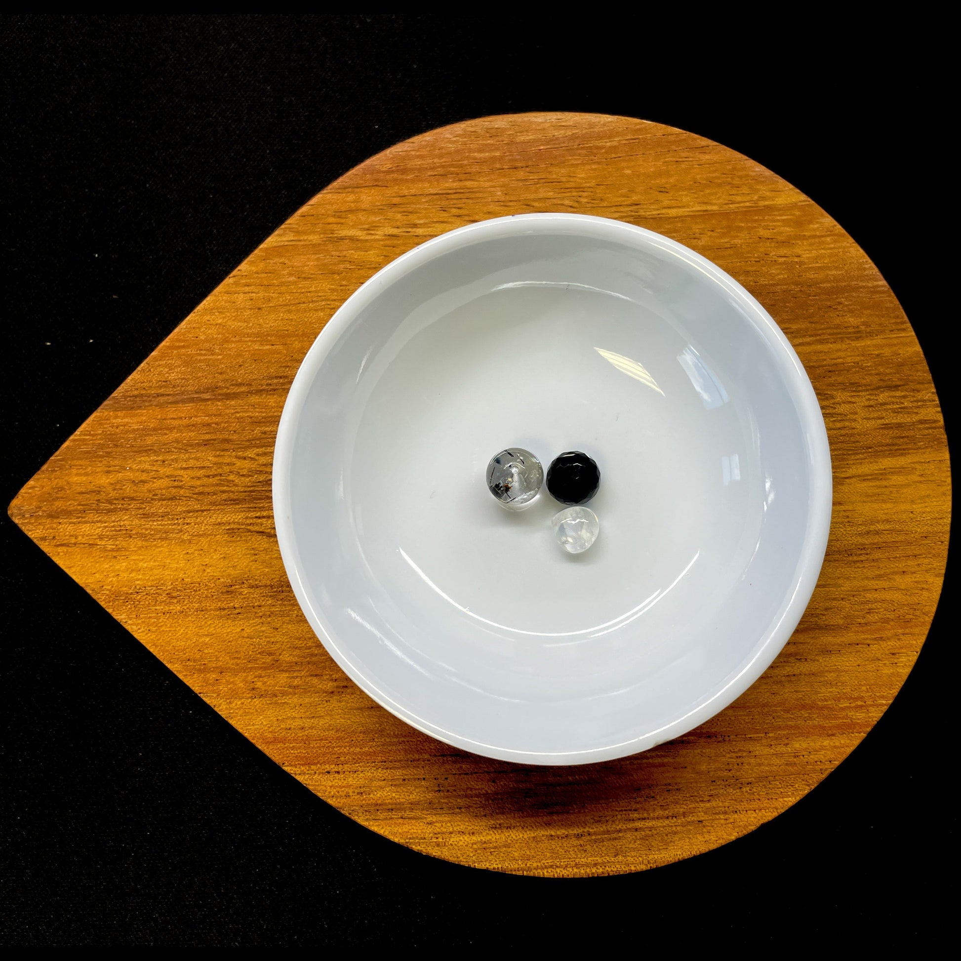 Power Word Gemstone Bead Set - Grounding & Protection (3 pcs.)