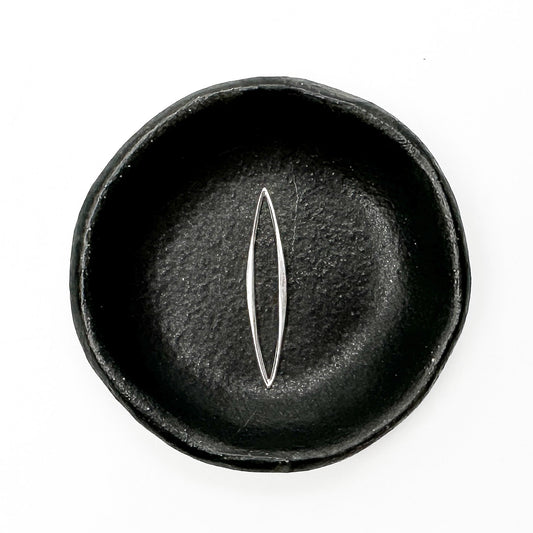 Skinny 30mm Marquis Link (Sterling Silver) - 1 pc. (M1158)-The Bead Gallery Honolulu