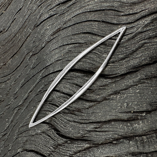 Skinny 40mm Marquis Link (Sterling Silver) - 1 pc. (M763)-The Bead Gallery Honolulu