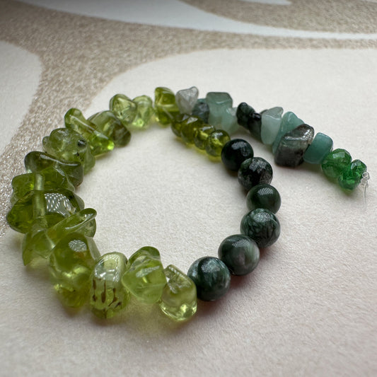 Summer Leaves Teeny Gem Mix (P1936)-The Bead Gallery Honolulu