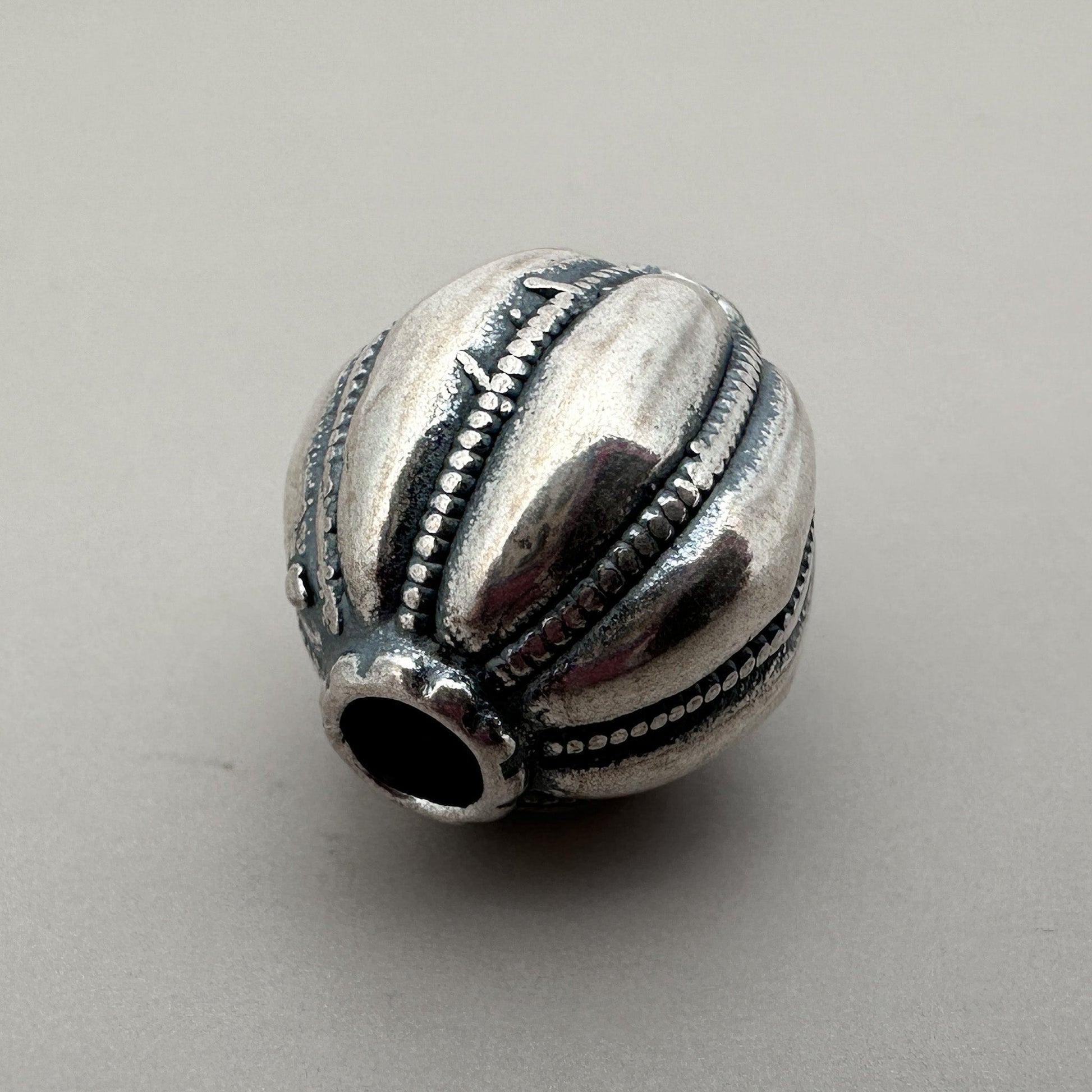 Super Melon Bead (Sterling Silver) - 1 pc. (M1170)-The Bead Gallery Honolulu