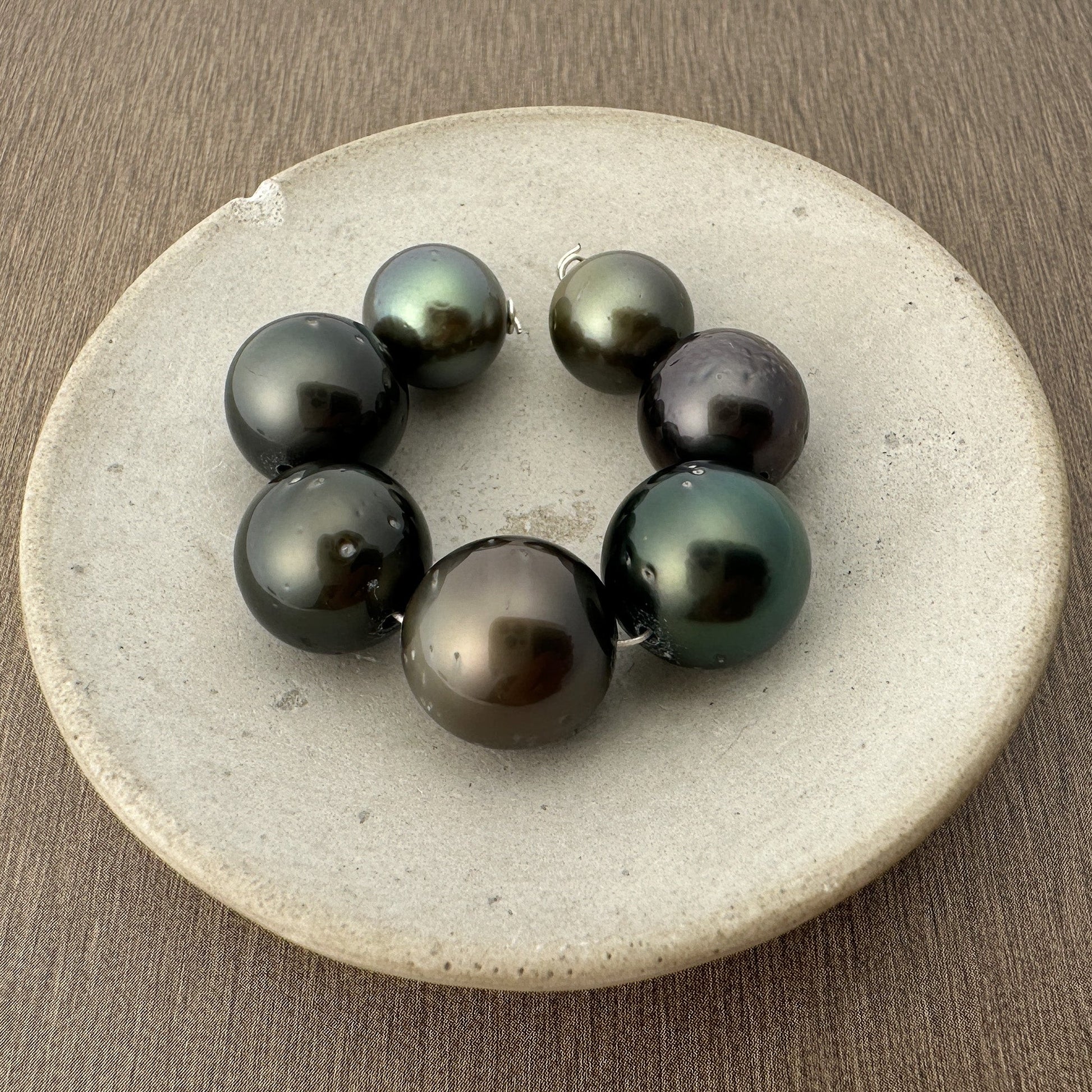 Tahitian Pearl Mixed Shape Medium Luster - 7 pcs. (P3260)-The Bead Gallery Honolulu