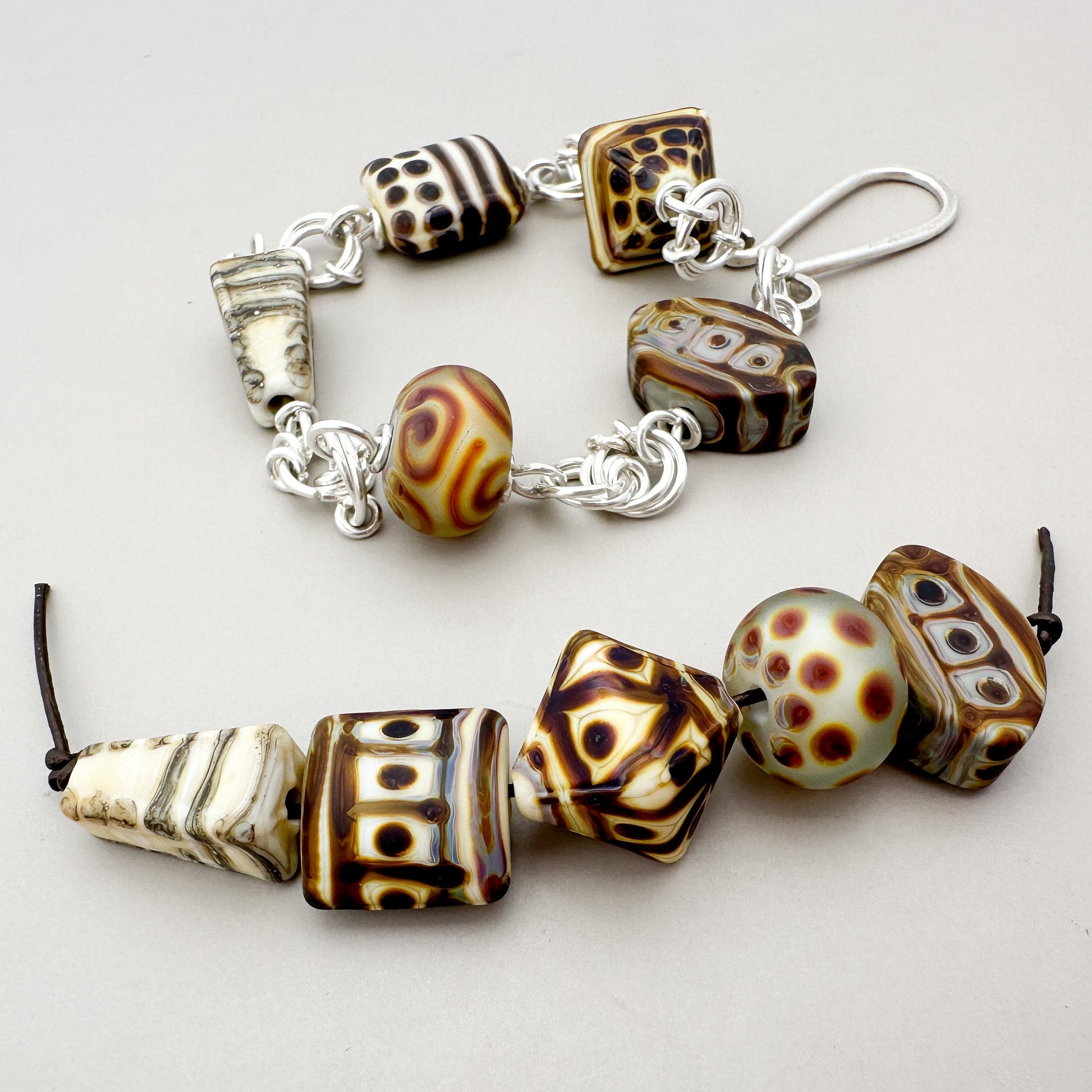 Tenessa Handmade Glass Bead Sets (Limited!!)! - 5 pcs. (LB281)-The Bead Gallery Honolulu
