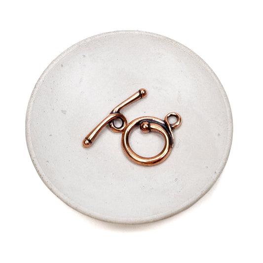 Twisted Vine Toggle Clasp (Antique Copper Plated) - 1 set